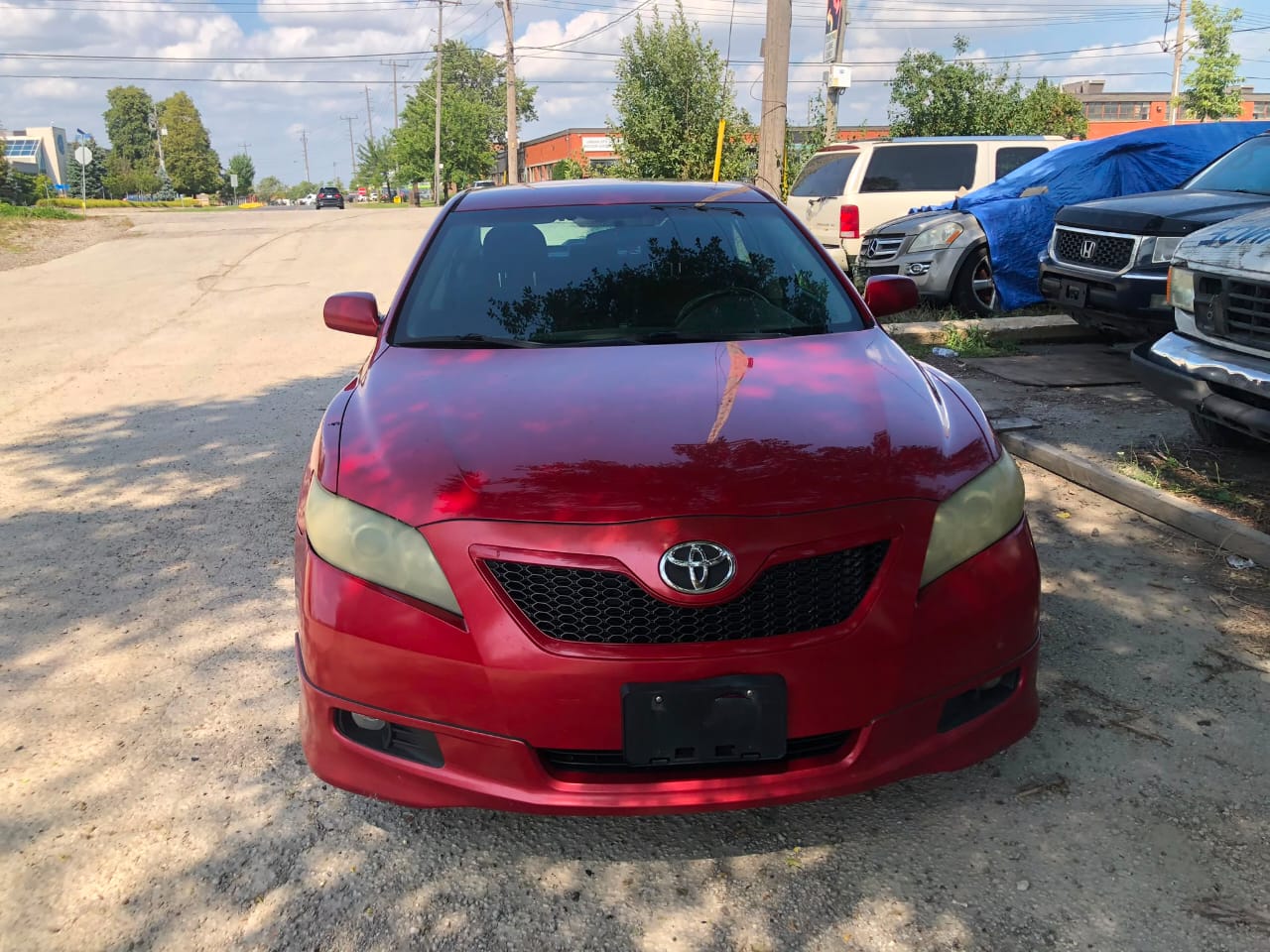 Red 2008 Toyota Camry SE
